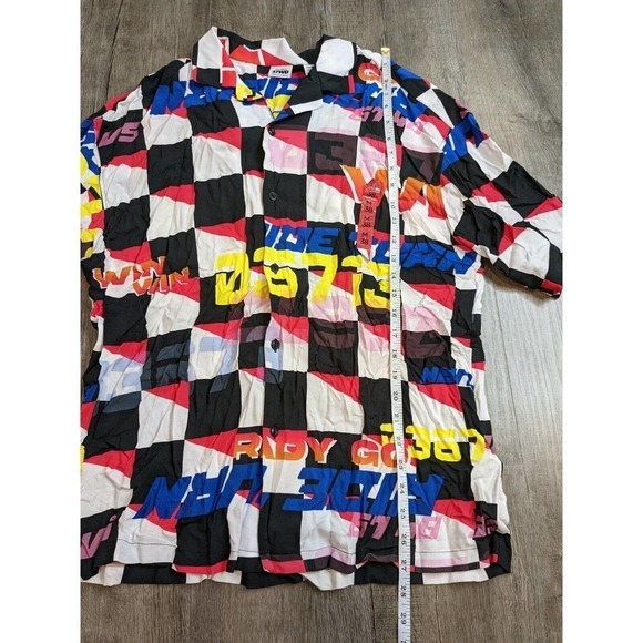 NWT Pull And Bear Casual Button Down Shirt Medium Men's Multicolored - Picture 9 of 9